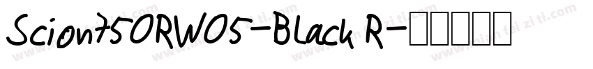 Scion750RW05-Black R字体转换